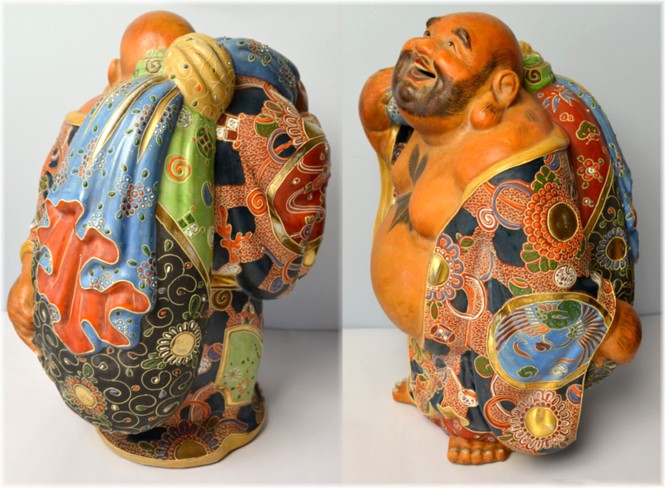 японская статуэтка Бога Богатства Хотэя, Кутани, 1900-е гг.